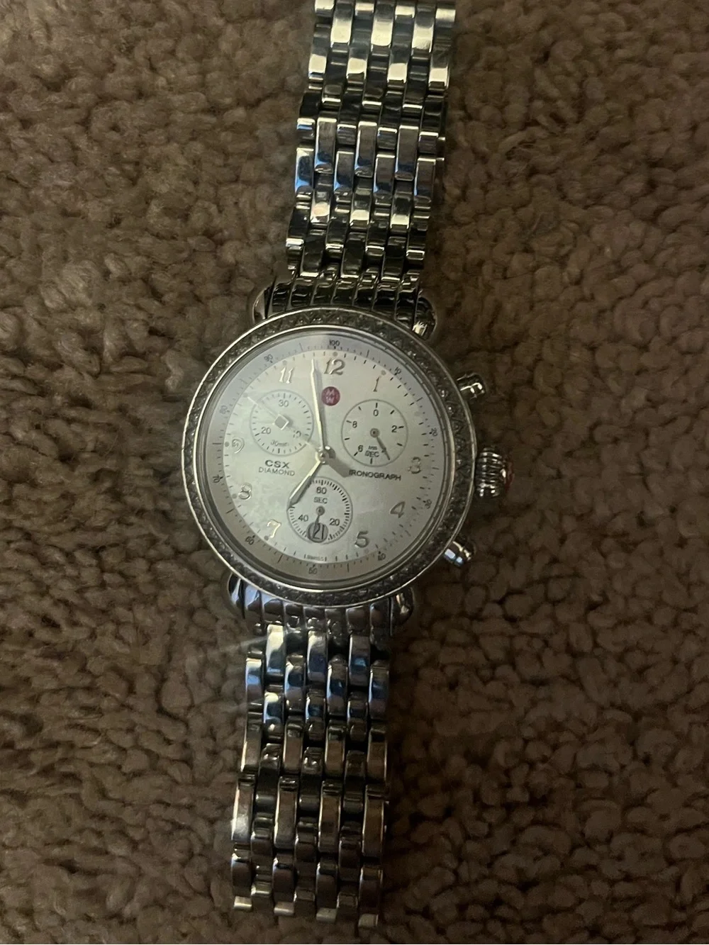 Michele CSX Quartz Diamond Ladies Watch
